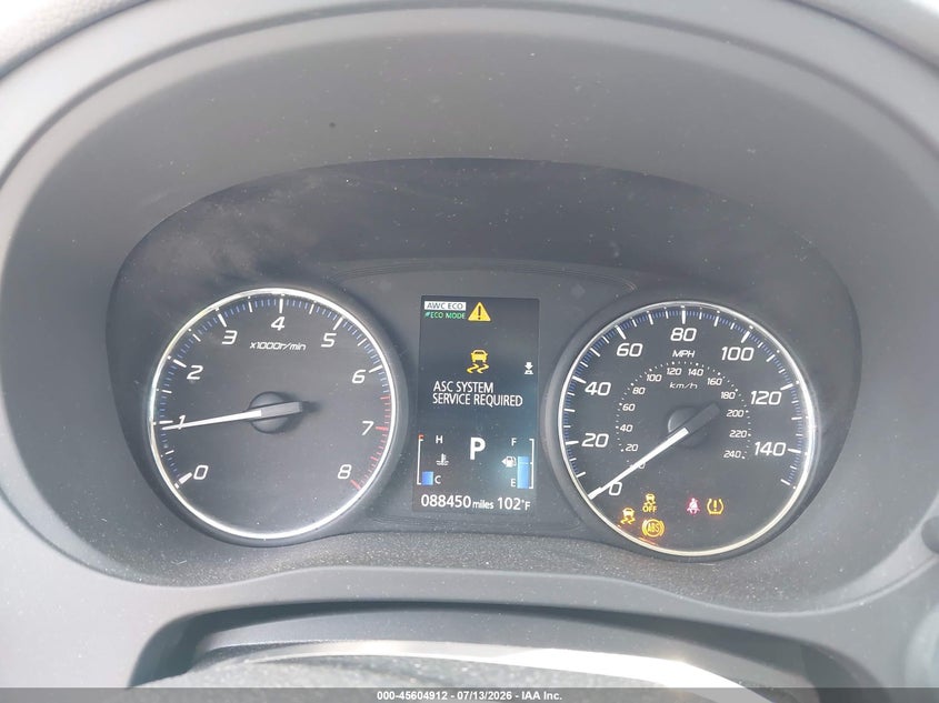 2019 Mitsubishi Outlander VIN JA4AZ3A31KZ008587 IAAI salvage auction — LEFT REAR, Salvage (Pennsylvania), sold $3,500 on 2026-07-28 (photo 7)
