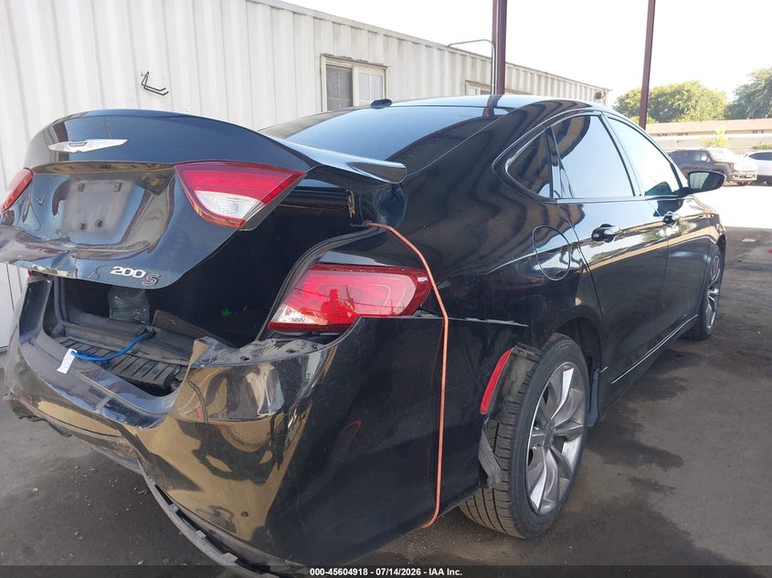 2015 Chrysler 200 VIN 1C3CCCBB8FN714981 IAAI salvage auction — REAR END, Salvage (California), sold $500 on 2026-07-31 (photo 4)