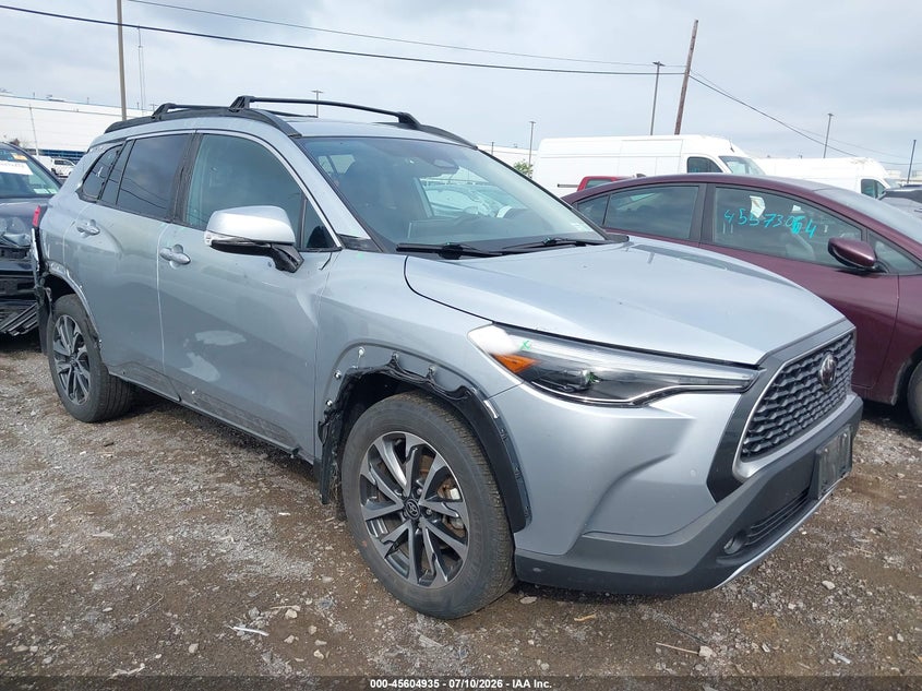 2023 Toyota Corolla cross VIN 7MUDAABG7PV069568 IAAI salvage auction — EXTERIOR BURN, Mv-907A (New York), sold $8,600 on 2026-07-29 (photo 1)