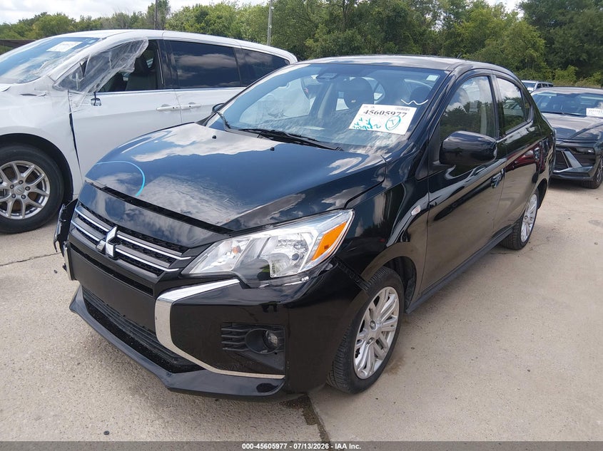 2024 Mitsubishi Mirage VIN ML32FUFJ6RHF18617 IAAI salvage auction — RIGHT FRONT, Enterprise Vehicles Clear Only (Georgia), sold $7,725 on 2026-07-20 (photo 2)