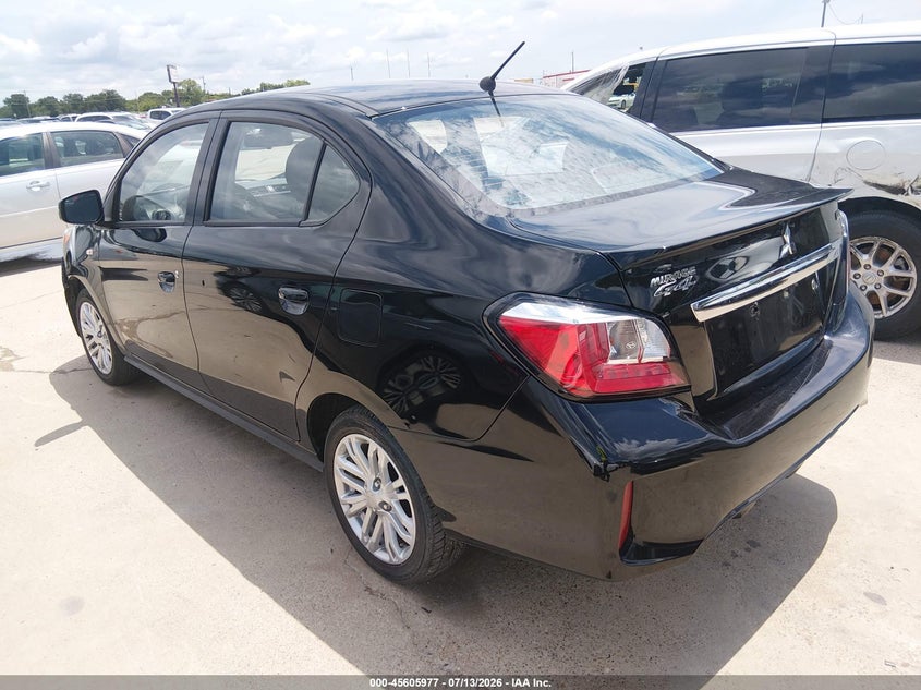 2024 Mitsubishi Mirage VIN ML32FUFJ6RHF18617 IAAI salvage auction — RIGHT FRONT, Enterprise Vehicles Clear Only (Georgia), sold $7,725 on 2026-07-20 (photo 3)