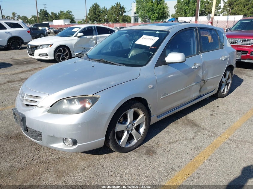 2005 Mazda 3 VIN JM1BK343751237692 IAAI salvage auction — LEFT SIDE, Salvage (California), sold $25 on 2026-07-21 (photo 2)