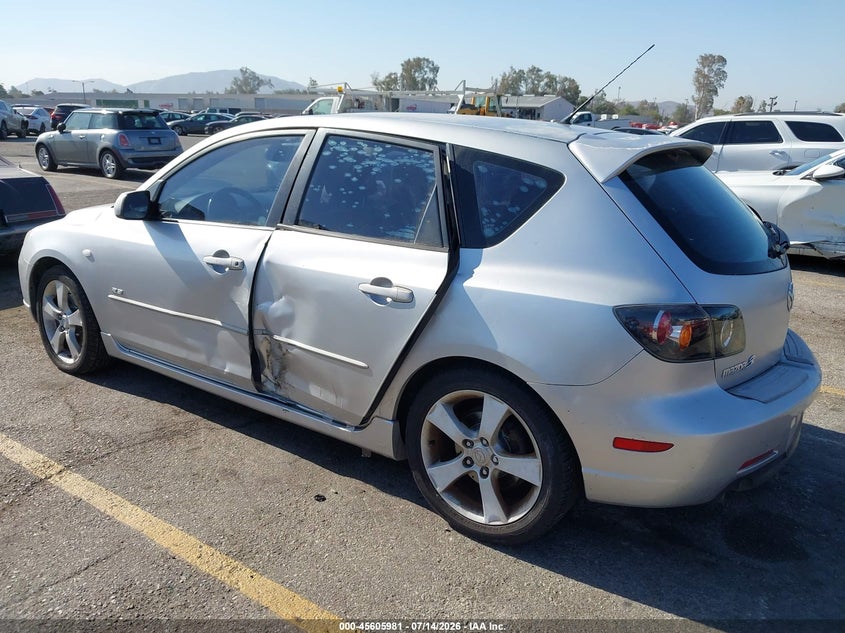 2005 Mazda 3 VIN JM1BK343751237692 IAAI salvage auction — LEFT SIDE, Salvage (California), sold $25 on 2026-07-21 (photo 6)