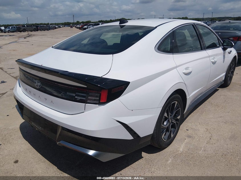 2025 Hyundai Sonata VIN KMHL64JAXSA428483 IAAI salvage auction — RIGHT SIDE, Enterprise Vehicles Clear Only (Texas), sold $14,500 on 2026-07-20 (photo 4)