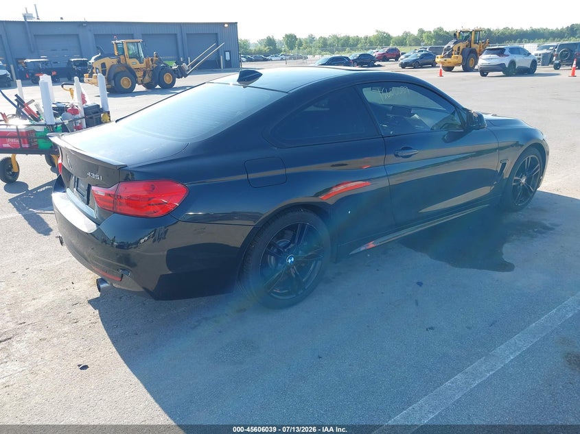 2015 BMW 4er VIN WBA3R1C59FK194604 IAAI salvage auction — HAIL, Clear (Indiana), sold $7,800 on 2026-08-14 (photo 4)