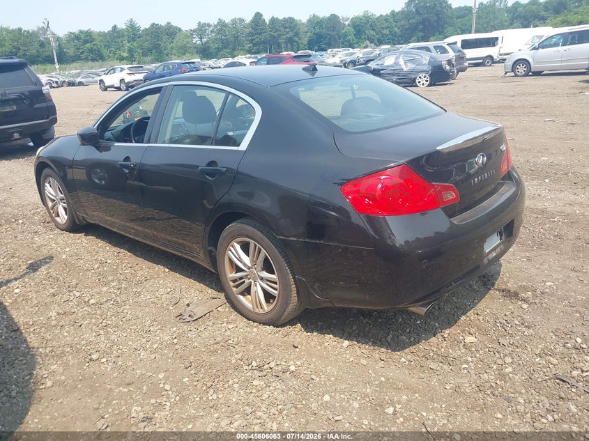 2010 Infiniti G VIN JN1CV6AR7AM254767 IAAI salvage auction — NORMAL WEAR, Clear, sold $925 on 2026-07-21 (photo 3)
