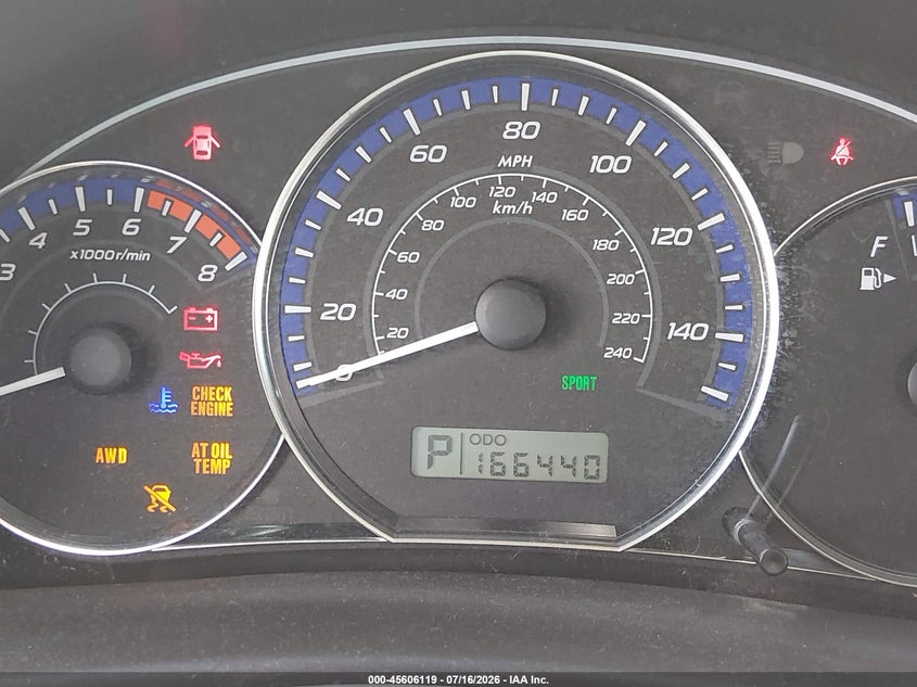 2010 Subaru Forester VIN JF2SH6AC7AH740100 IAAI salvage auction — NORMAL WEAR, Clear (Colorado), sold $25 on 2026-07-21 (photo 7)