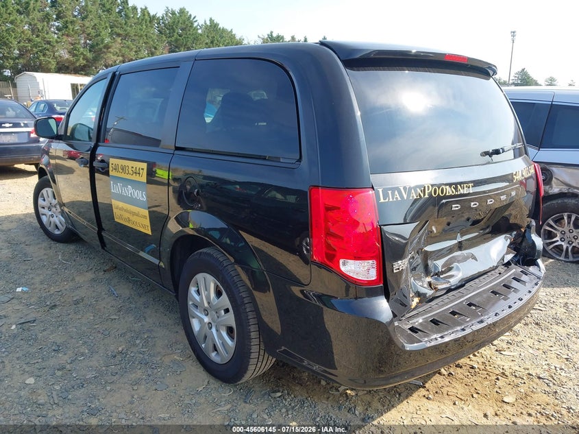 2019 Dodge Caravan VIN 2C4RDGBG3KR783144 IAAI salvage auction — UNKNOWN, Salvage Title, sold $2,550 on 2026-08-11 (photo 3)