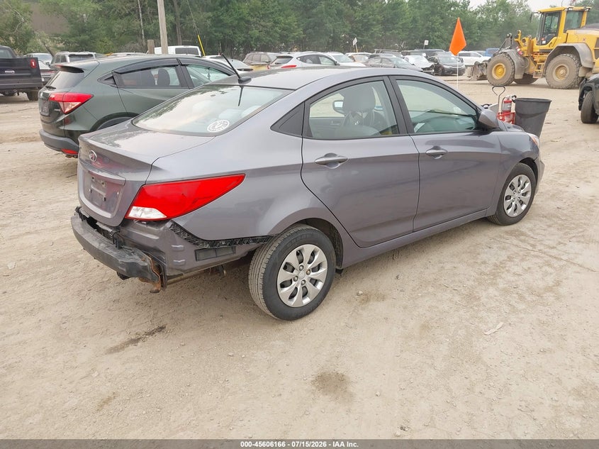 2017 Hyundai Accent VIN KMHCT4AE1HU297821 IAAI salvage auction — NORMAL WEAR, Original (New Hampshire), sold $25 on 2026-07-22 (photo 4)