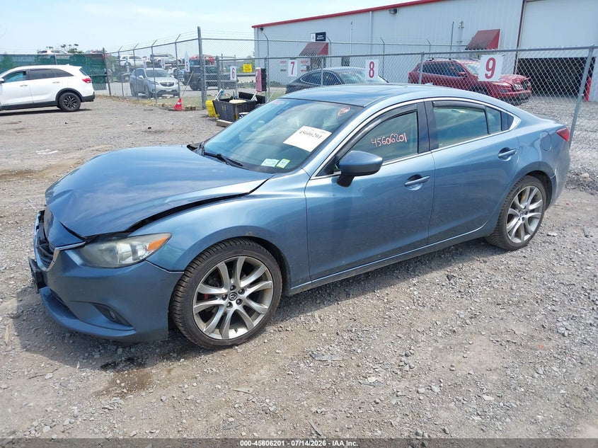 2014 Mazda 6 VIN JM1GJ1W64E1162454 IAAI salvage auction — FRONT END, Mv-907A (New York), sold $350 on 2026-07-28 (photo 2)