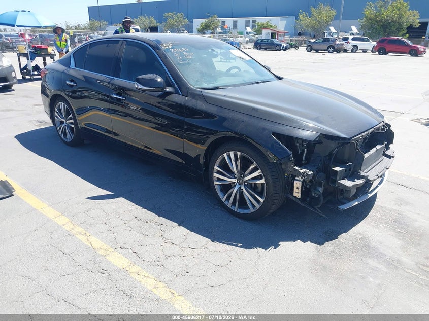 2021 Infiniti Q50 VIN JN1EV7CP4MM705300 — IAAI salvage auction photo