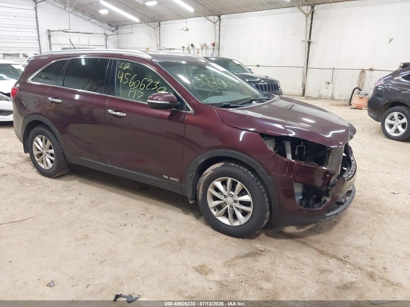2017 Kia Sorento VIN 5XYPGDA50HG324843 IAAI salvage auction — FRONT END, Salvage (Pennsylvania), sold $1,800 on 2026-07-30 (photo 1)