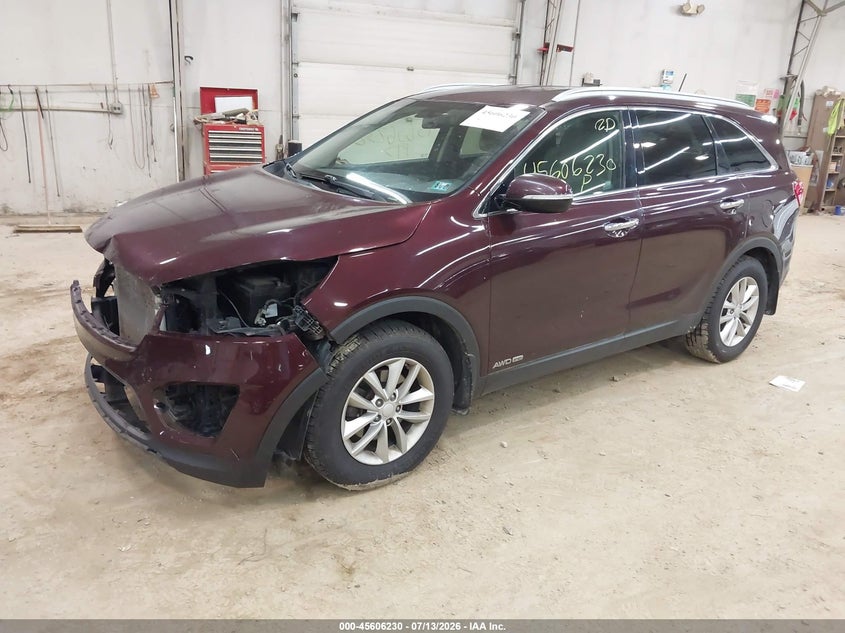 2017 Kia Sorento VIN 5XYPGDA50HG324843 IAAI salvage auction — FRONT END, Salvage (Pennsylvania), sold $1,800 on 2026-07-30 (photo 2)