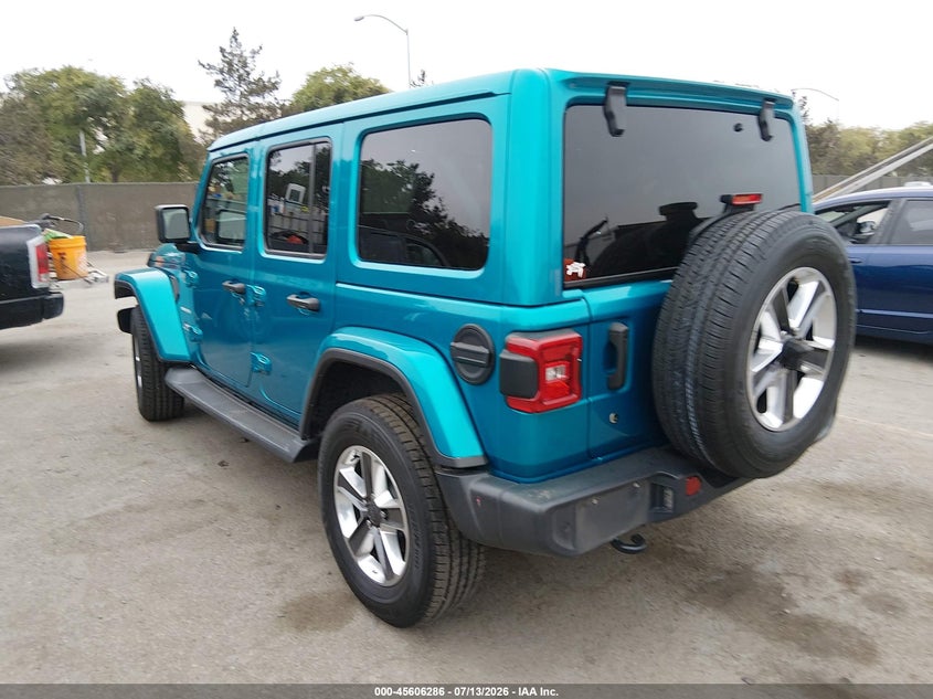 2020 Jeep Wrangler / VIN 1C4HJXEG0LW172075 IAAI salvage auction — LEFT FRONT, Salvage (California), sold $12,700 on 2026-07-29 (photo 3)