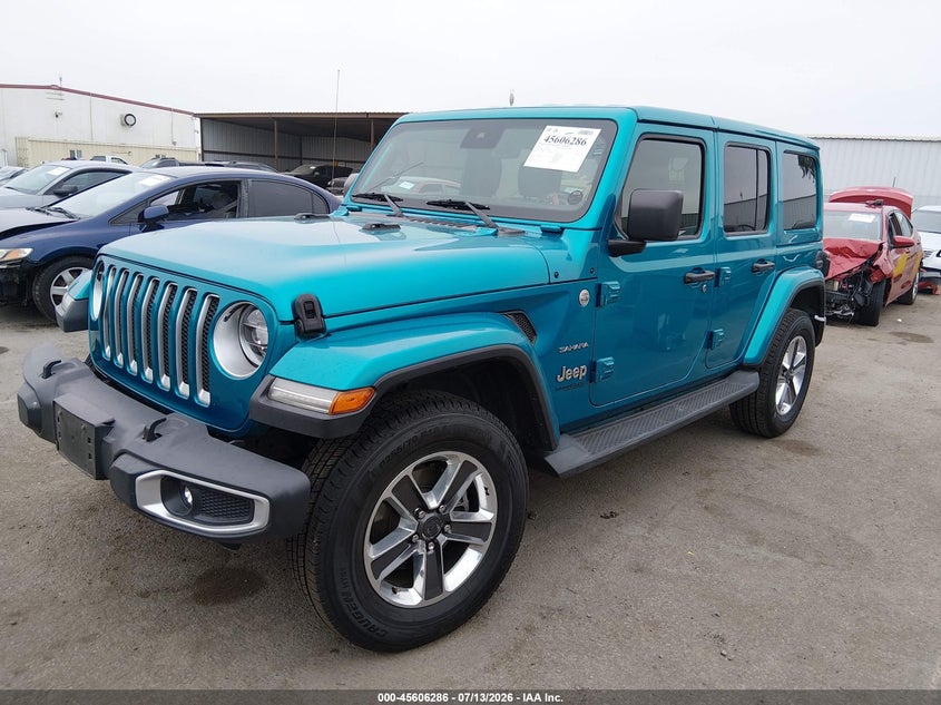 2020 Jeep Wrangler / VIN 1C4HJXEG0LW172075 IAAI salvage auction — LEFT FRONT, Salvage (California), sold $12,700 on 2026-07-29 (photo 6)
