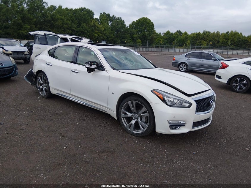 2015 Infiniti Q70 VIN JN1BY1PP1FM600363 IAAI salvage auction — REAR END, Salvage (Tennessee), sold $25 on 2026-07-29 (photo 1)
