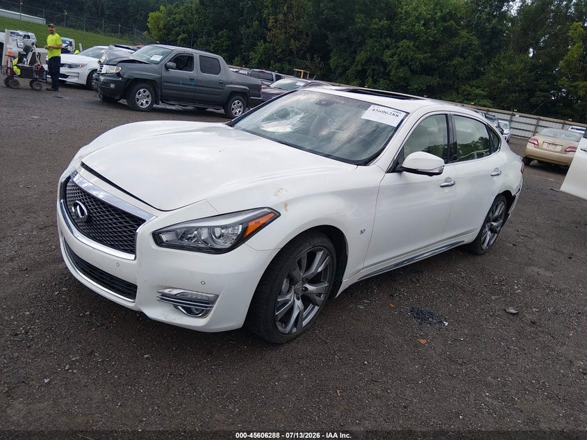 2015 Infiniti Q70 VIN JN1BY1PP1FM600363 IAAI salvage auction — REAR END, Salvage (Tennessee), sold $25 on 2026-07-29 (photo 2)