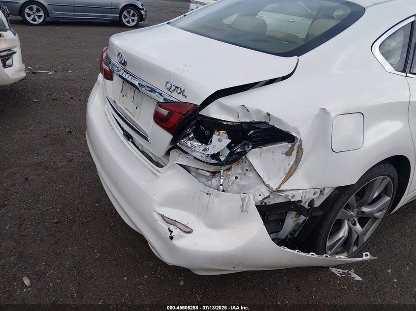 2015 Infiniti Q70 VIN JN1BY1PP1FM600363 IAAI salvage auction — REAR END, Salvage (Tennessee), sold $25 on 2026-07-29 (photo 6)