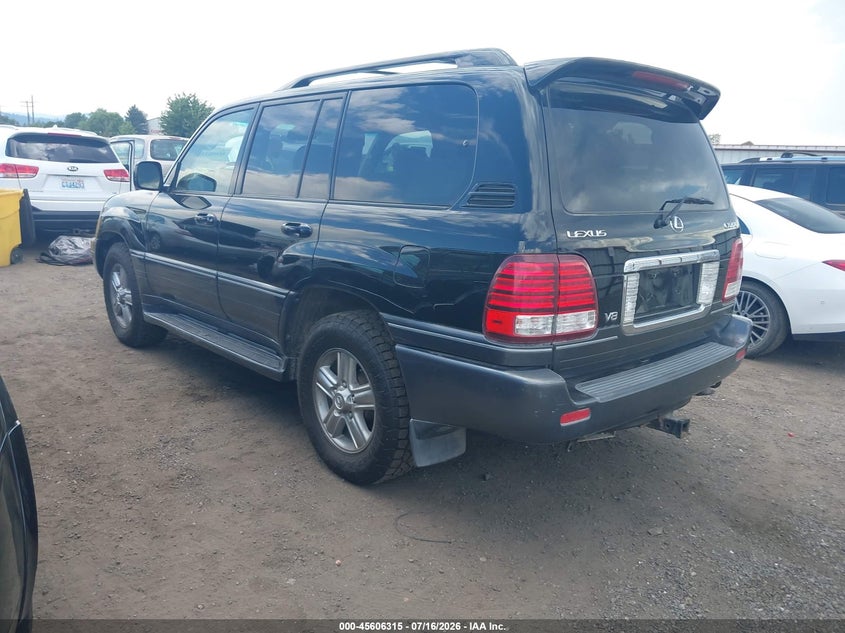 2006 Lexus Lx 470 VIN JTJHT00W664004308 IAAI salvage auction — NORMAL WEAR, Clear (Idaho), sold $3,050 on 2026-07-28 (photo 3)