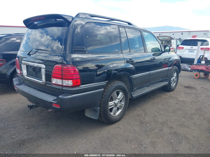 2006 Lexus Lx 470 VIN JTJHT00W664004308 IAAI salvage auction — NORMAL WEAR, Clear (Idaho), sold $3,050 on 2026-07-28 (photo 4)