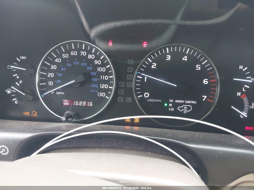 2006 Lexus Lx 470 VIN JTJHT00W664004308 IAAI salvage auction — NORMAL WEAR, Clear (Idaho), sold $3,050 on 2026-07-28 (photo 7)