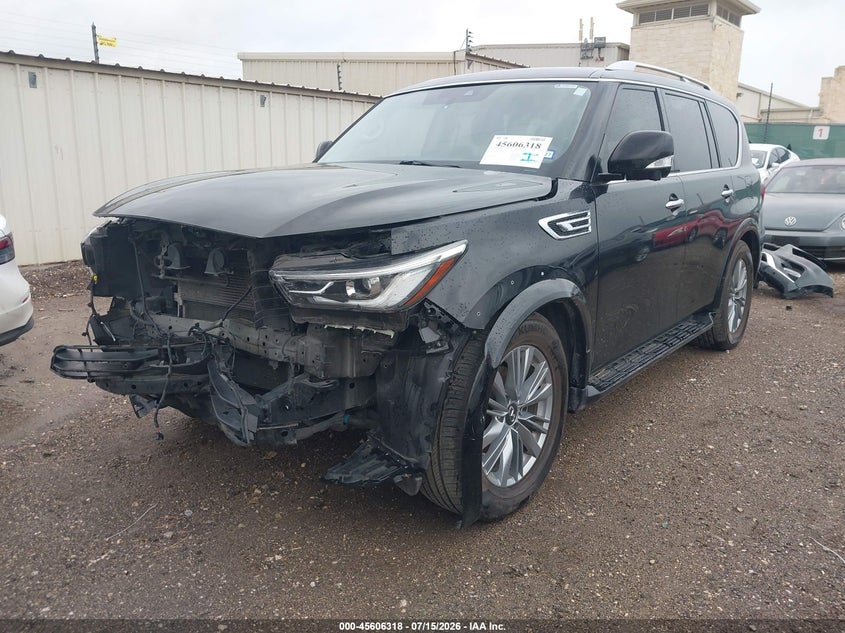 2023 Infiniti Qx80 VIN JN8AZ2AF4P9756501 IAAI salvage auction — FRONT END, Wait Title, sold $16,000 on 2026-09-07 (photo 2)