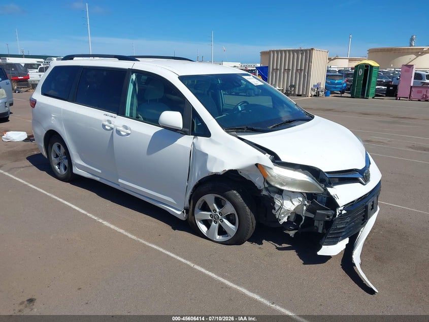 2020 Toyota Sienna VIN 5TDKZ3DC4LS054181 IAAI salvage auction — FRONT END, Salvage Title, sold $1,250 on 2026-07-21 (photo 1)