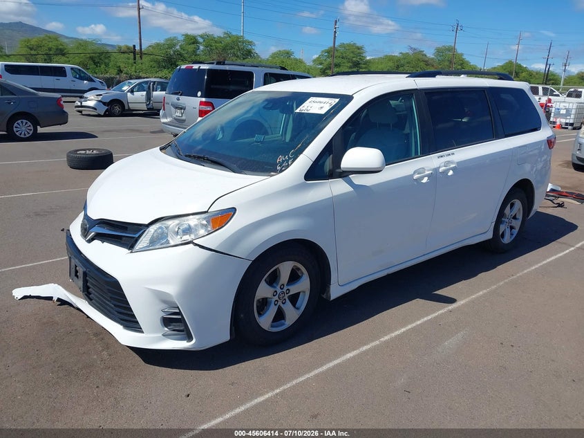 2020 Toyota Sienna VIN 5TDKZ3DC4LS054181 IAAI salvage auction — FRONT END, Salvage Title, sold $1,250 on 2026-07-21 (photo 2)