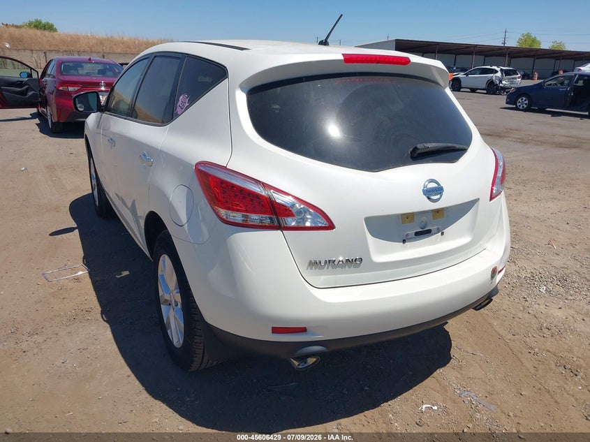 2014 Nissan Murano VIN JN8AZ1MU2EW409249 IAAI salvage auction — NORMAL WEAR, Clear - Dealer Only (California), sold $125 on 2026-07-22 (photo 3)