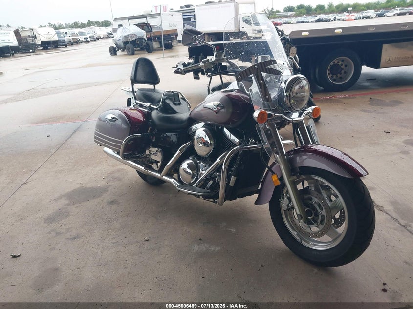 2001 Kawasaki Vn1500 VIN JKBVNAL151A008646 IAAI salvage auction — NORMAL WEAR, Original (Texas), sold $950 on 2026-07-16 (photo 1)