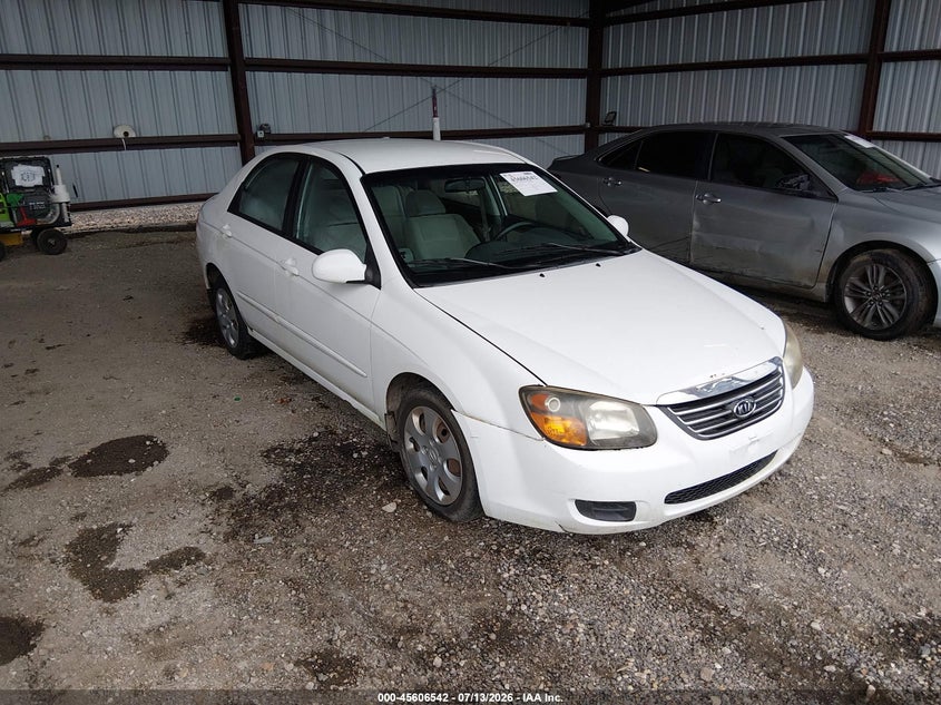 2009 Kia Spectra VIN KNAFE221695624184 IAAI salvage auction — NORMAL WEAR, Clear (Louisiana), sold $425 on 2026-07-29 (photo 1)