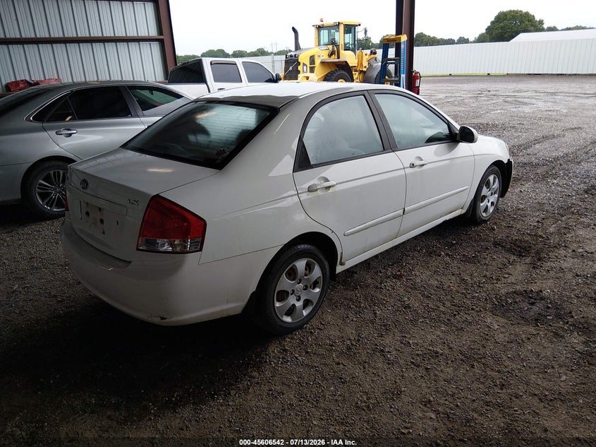 2009 Kia Spectra VIN KNAFE221695624184 IAAI salvage auction — NORMAL WEAR, Clear (Louisiana), sold $425 on 2026-07-29 (photo 4)