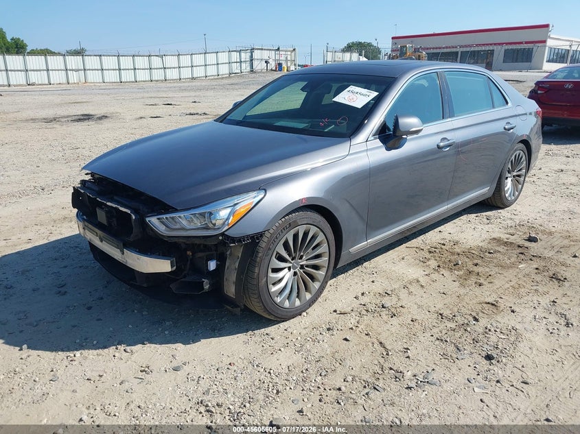2017 Genesis G90 VIN KMHG54JH6HU025769 IAAI salvage auction — FRONT END, Wait Title, sold $7,050 on 2026-08-27 (photo 2)
