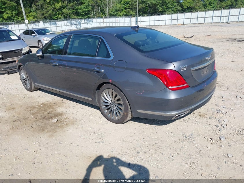 2017 Genesis G90 VIN KMHG54JH6HU025769 IAAI salvage auction — FRONT END, Wait Title, sold $7,050 on 2026-08-27 (photo 3)