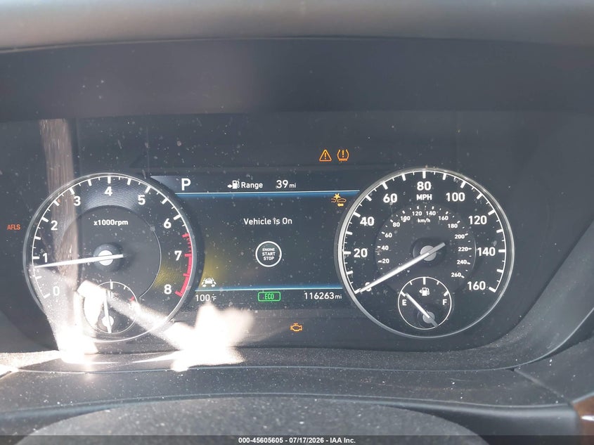 2017 Genesis G90 VIN KMHG54JH6HU025769 IAAI salvage auction — FRONT END, Wait Title, sold $7,050 on 2026-08-27 (photo 7)