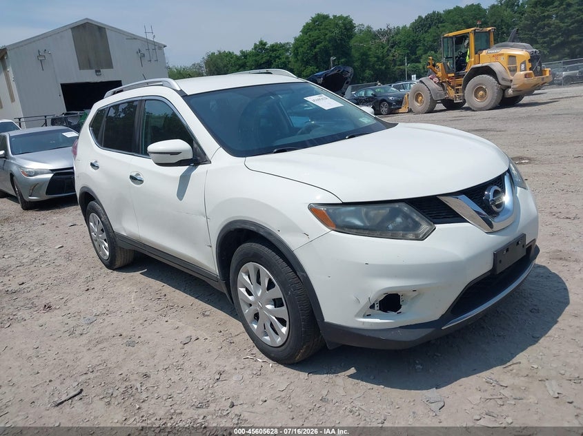 2016 Nissan Rogue VIN KNMAT2MV2GP713075 IAAI salvage auction — NORMAL WEAR, Clear (New York), sold $25 on 2026-07-28 (photo 1)