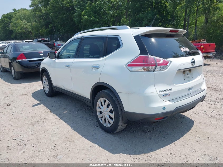 2016 Nissan Rogue VIN KNMAT2MV2GP713075 IAAI salvage auction — NORMAL WEAR, Clear (New York), sold $25 on 2026-07-28 (photo 3)