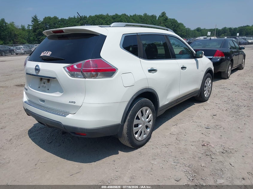 2016 Nissan Rogue VIN KNMAT2MV2GP713075 IAAI salvage auction — NORMAL WEAR, Clear (New York), sold $25 on 2026-07-28 (photo 4)