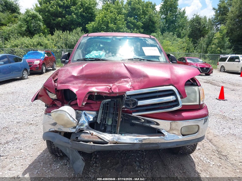 2000 Toyota Tundra VIN 5TBBT4814YS032519 IAAI salvage auction — FRONT END, Salvage (Alabama), sold $1,950 on 2026-08-02 (photo 6)