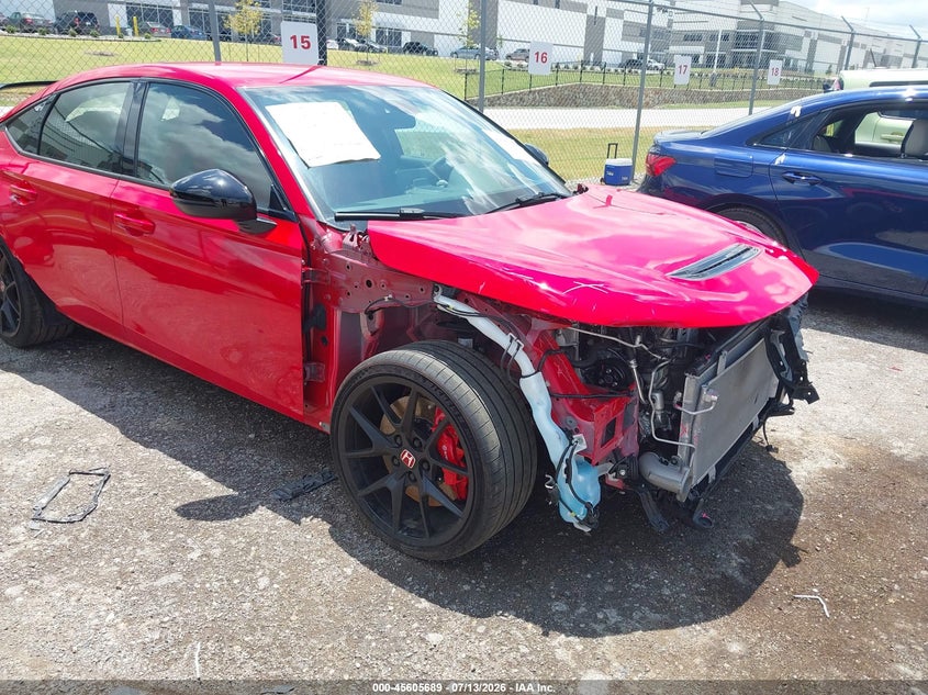 2025 Honda Civic type r VIN JHMFL5G47SX004627 IAAI salvage auction — FRONT END, Original (Texas), sold $17,600 on 2026-08-28 (photo 6)