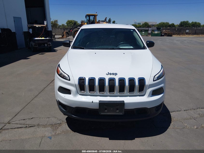 2016 Jeep Cherokee VIN 1C4PJMAB8GW343455 IAAI salvage auction — NORMAL WEAR, Sf97 (California), sold $8,600 on 2026-07-30 (photo 6)