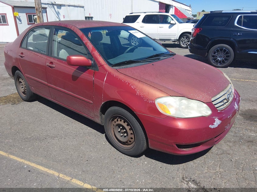 2003 Toyota Corolla VIN JTDBR38E732009870 IAAI salvage auction — NORMAL WEAR, Clear-Dealer Only (Oregon), sold $500 on 2026-07-23 (photo 1)
