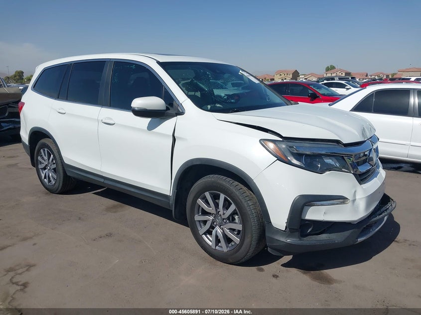 2021 Honda Pilot VIN 5FNYF5H5XMB041516 IAAI salvage auction — FRONT END, Salvage (Arizona), sold $5,900 on 2026-07-27 (photo 1)