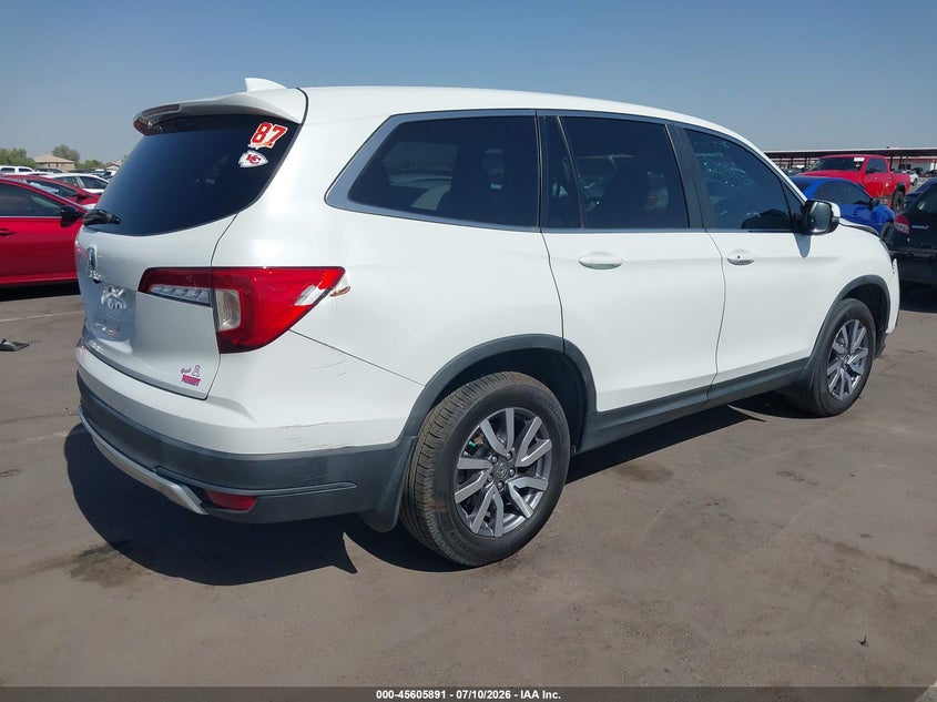 2021 Honda Pilot VIN 5FNYF5H5XMB041516 IAAI salvage auction — FRONT END, Salvage (Arizona), sold $5,900 on 2026-07-27 (photo 4)