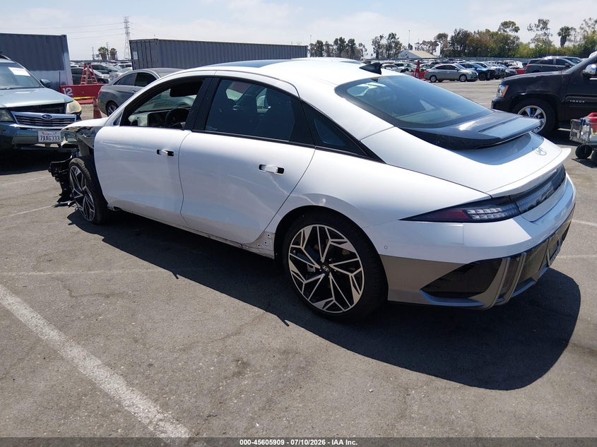 2024 Hyundai Ioniq 6 VIN KMHM54AA7RA061740 IAAI salvage auction — LEFT FRONT, Salvage (California), sold $7,400 on 2026-07-29 (photo 3)