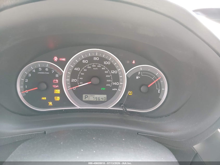 2010 Subaru Impreza VIN JF1GH6D6XAH805912 IAAI salvage auction — NORMAL WEAR, Clear (Washington), sold $1,150 on 2026-07-22 (photo 7)