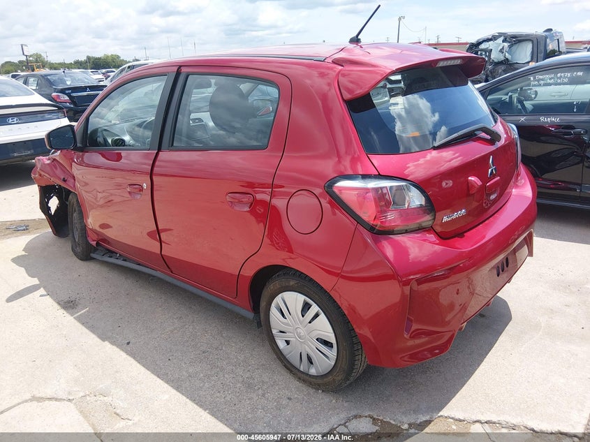 2024 Mitsubishi Mirage VIN ML32AUHJ7RH022430 IAAI salvage auction — LEFT FRONT, Enterprise Vehicles Clear Only (South Dakota), sold $6,800 on 2026-07-20 (photo 3)