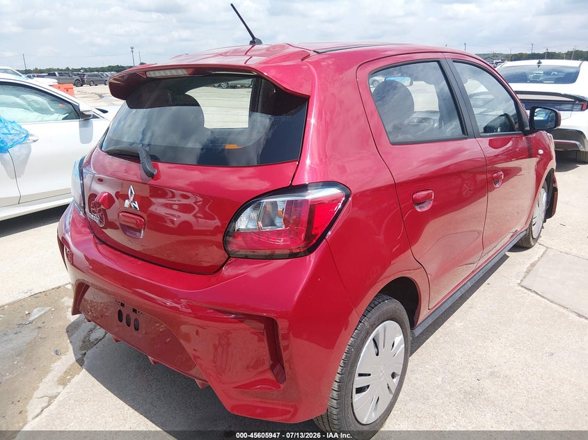 2024 Mitsubishi Mirage VIN ML32AUHJ7RH022430 IAAI salvage auction — LEFT FRONT, Enterprise Vehicles Clear Only (South Dakota), sold $6,800 on 2026-07-20 (photo 4)