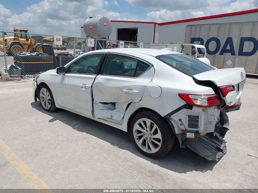 2016 Acura Ilx VIN 19UDE2F76GA011836 IAAI salvage auction — REAR END, Salvage Title, sold $1,925 on 2026-08-27 (photo 3)