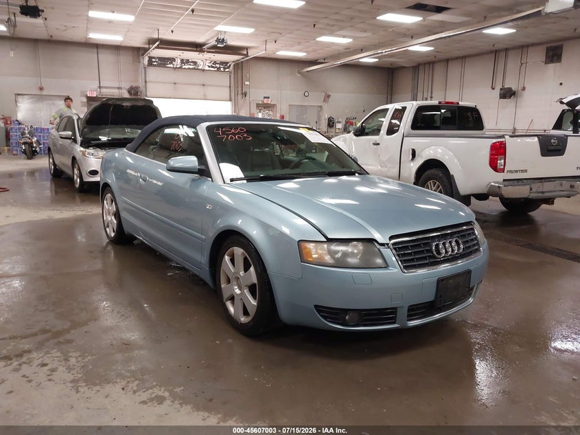 2006 Audi A4 VIN WAUAC48H26K006194 IAAI salvage auction — WATER/FLOOD, Salvage (Maine), sold $275 on 2026-09-05 (photo 1)